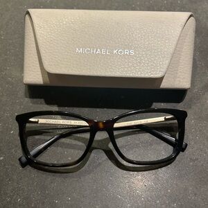 Michael Kors Brown Eyeglasses with Cream Case
